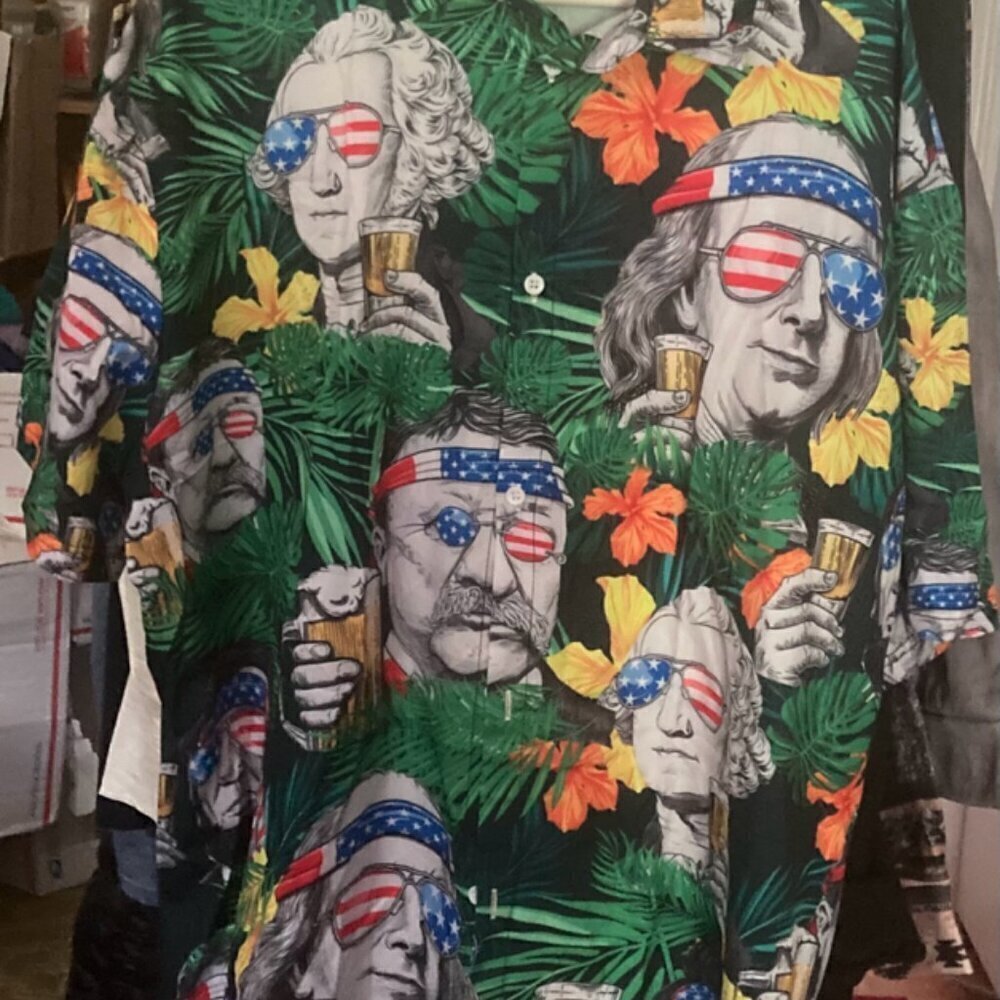 Men’s graphic “political” drinking shirt